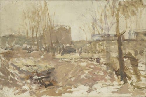 Bouwterrein by George Hendrik Breitner