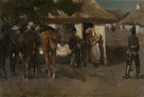 Inkwartiering by George Hendrik Breitner