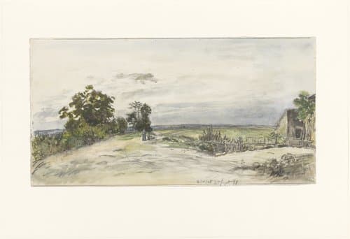 Landschap bij Nevers by Johan Barthold Jongkind