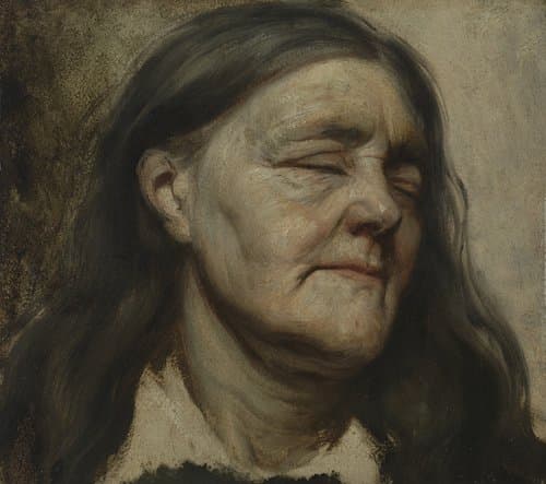 Study of an old woman by Matthijs Maris