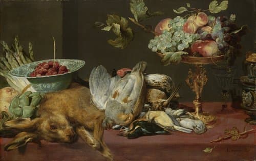 Still Life with Dead Game, Fruit and Vegetables by Frans Snijders