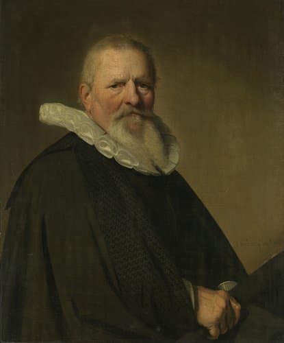 Portret van Pieter Jacobsz. Schout, burgemeester van Haarlem by Johannes Verspronck