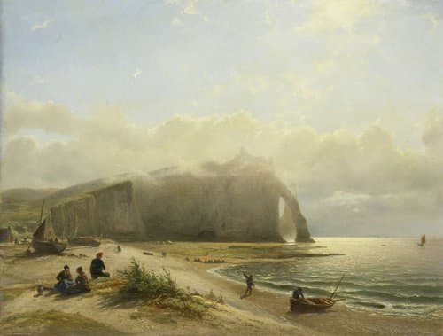 Zeegezicht aan de kust