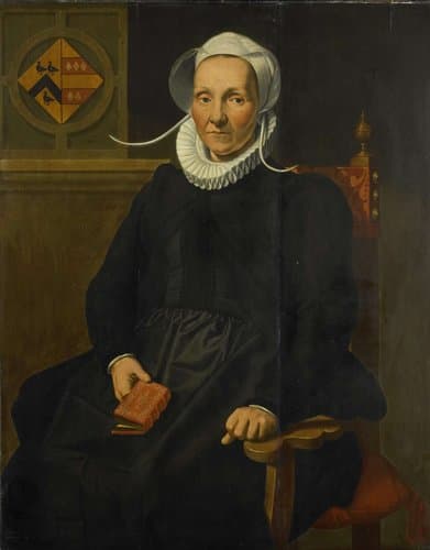 Portrait of Dirckje Tymansdr Gael by Pieter Pietersz. (I)