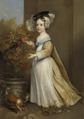 Portrait of Willem III (1650-1702), Prince of Orange, as a Child by Adriaen Hanneman