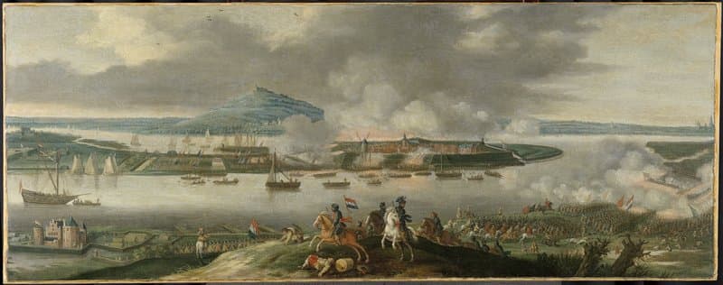 Het beleg van Schenckenschans door prins Frederik Hendrik, april 1636 by Gerrit van Santen