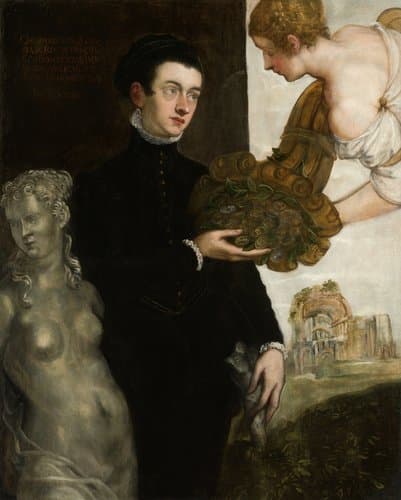 Portret van de oudheidkundige Ottavio Strada (1550-1606) by Jacopo Tintoretto