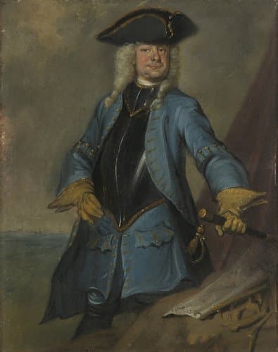 Gerrit Sichterman (1688-1730). Generaal kwartiermeester der cavalerie, kolonel van het regiment infanterie Oranje-Groningen, commandant van Grave by Cornelis Troost