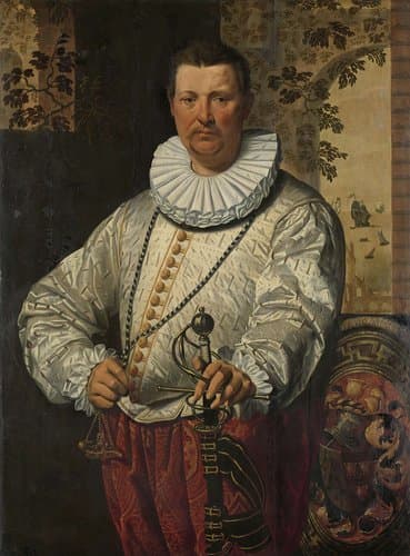 Portret van een Hollandse vlootvoogd by Pieter Pietersz. (I)