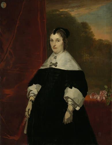 Portrait of Machtelt Bas (?-1681) by Jacob Adriaensz Backer