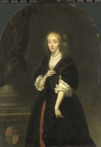 Jacoba Bicker (1640-95). Echtgenote van Pieter de Graeff by Caspar Netscher