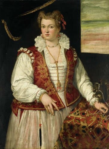Portret van een vrouw met een eekhoorntje