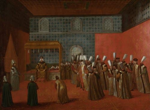 Ambassador Cornelis Calkoen at his Audience with Sultan Ahmed III