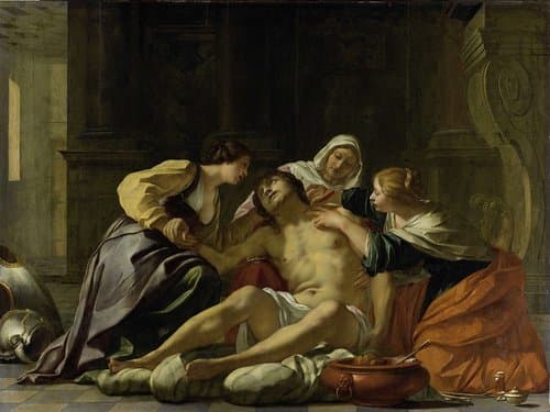 De heilige Sebastiaan door Irene en haar helpsters verzorgd by Jacques Blanchard
