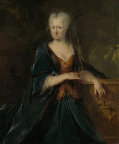 Portrait of Louise Christina Trip by Cornelis Troost