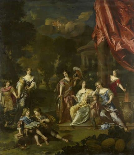 Allegorizing Group Portrait of the Children of Diederic Pietersz van Leyden van Leeuwen by Daniël Mijtens (II)