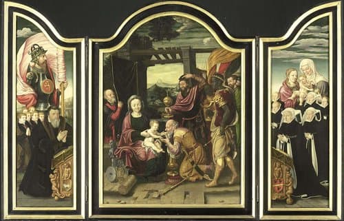 Triptych with the Adoration of the Magi by Bartholomäus Bruyn (I)