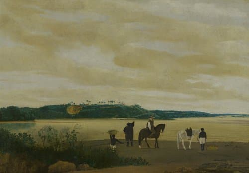Gezicht op het eiland Itamaracá, Brazilië by Frans Jansz Post