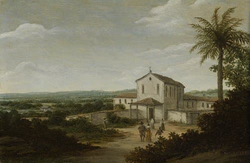 Het huis van een Hollandse kolonist in Brazilië by Frans Jansz Post