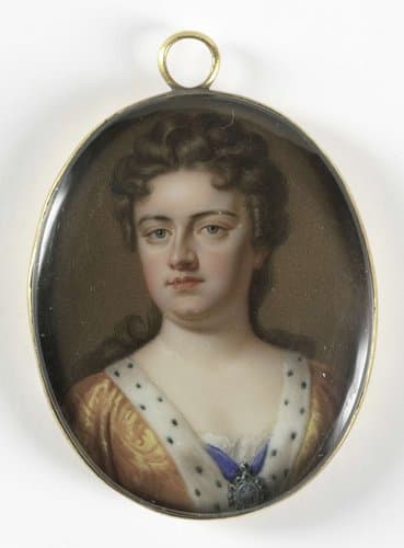 Portrait of Anne Stuart (1665-1714), queen of England. Wife of George of Denmark