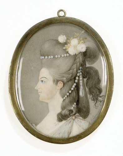 Frederika Sophia Wilhelmina (1751-1820), prinses van Pruisen. Echtgenote van prins Willem V by Georg Lamprecht