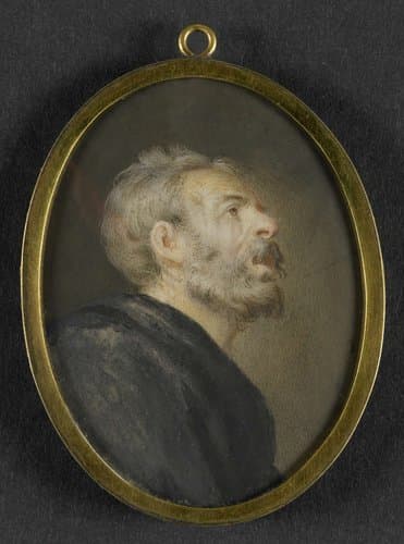 Kop van een oude man by anonymous