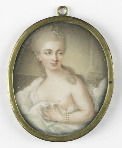 Portret van een jonge vrouw by anonymous