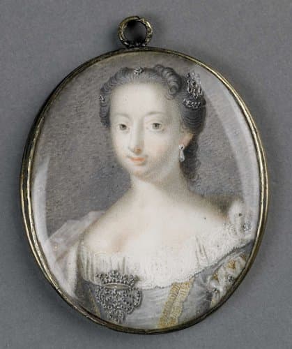 Anna van Hannover (1709-59). Echtgenote van prins Willem IV by Gerrit Kamphuysen