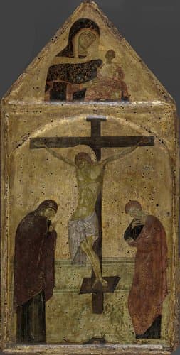Christ on the Cross with Mary and John by anonymous