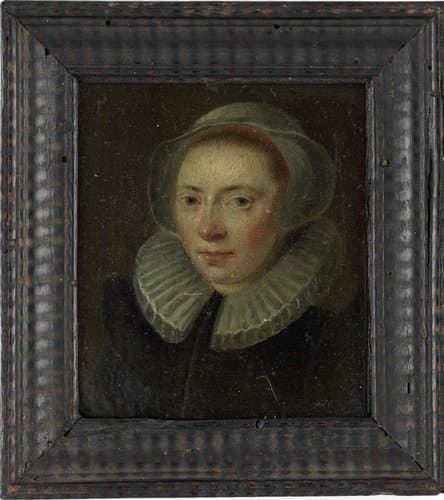 Portret van een jonge vrouw by anonymous