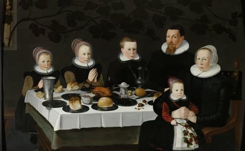 Prosperous Calvinist Family by anonymous