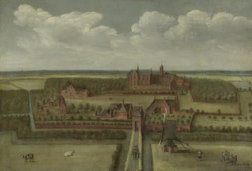 De abdij Leeuwenhorst in Rijnland by anonymous