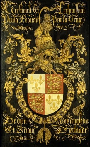 Wapenbord van Eduard IV (1442-83), koning van Engeland, in zijn hoedanigheid van ridder in de orde van het Gulden Vlies