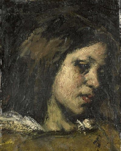 Portret van een jonge vrouw by Suze Robertson