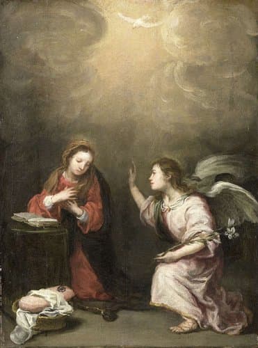The Annunciation by Bartolomé Esteban Murillo