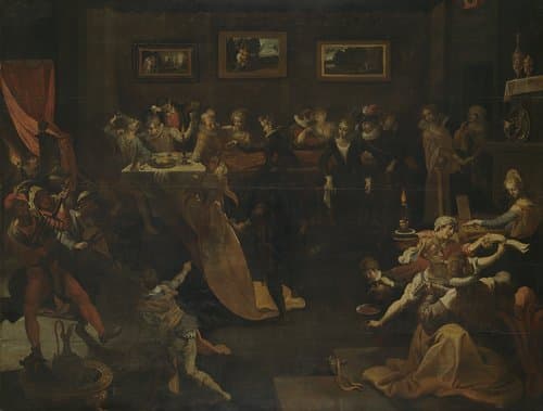 Nachtbanket en maskerade