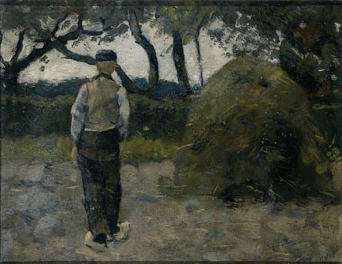 Boer bij een hooischelf (1889) by Richard Nicolaüs Roland Holst