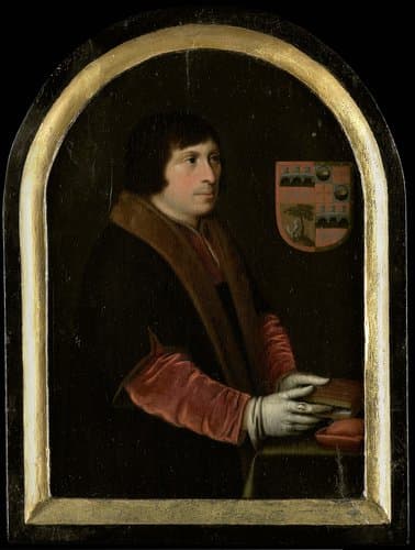 Portrait of Pieter Salina by Cornelis Engelsz