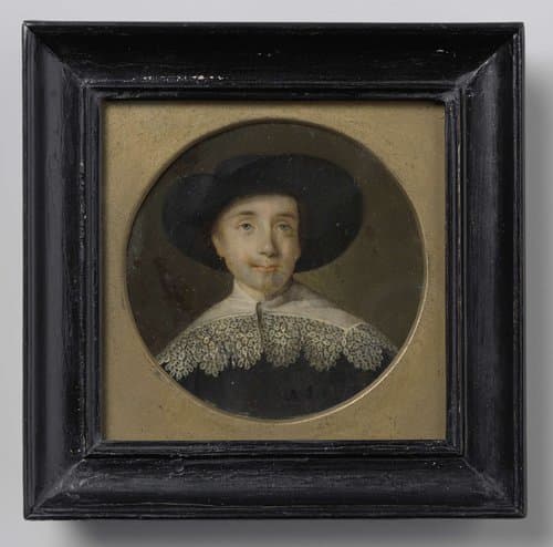 Portret van een man in zeventiende-eeuwse kleding by anonymous