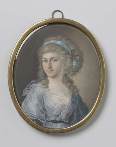 Portret van een vrouw by Henrik Ploetz