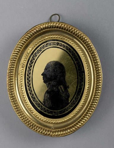 Silhouet portret van een man in officiersuniform by François Joseph Weygand; August Forberger; August Forberger