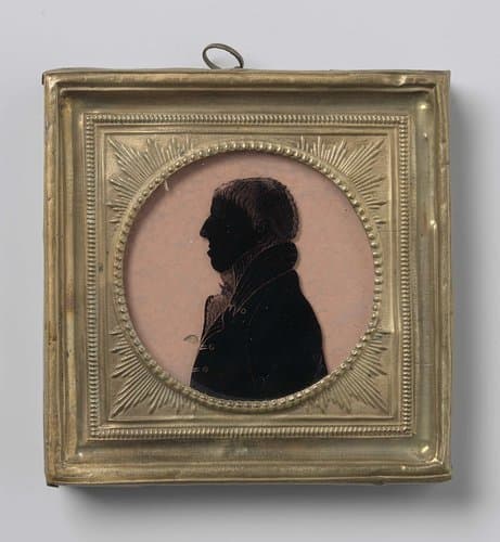 Silhouet portret van een man by anonymous