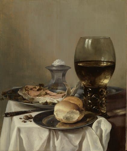Still Life with a Salt by Pieter Claesz