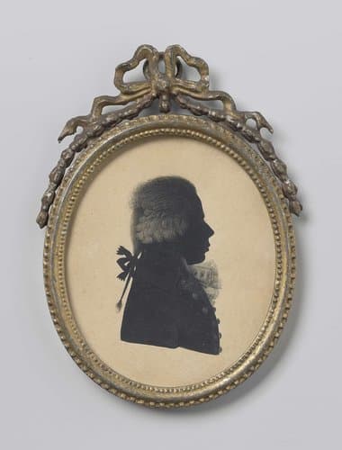 Silhouet portret van een man by Simon Schaasberg