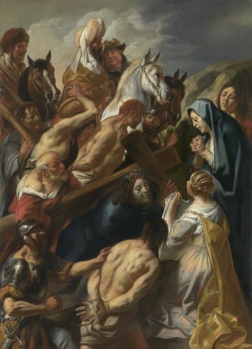 De kruisdraging by Jacques Jordaens