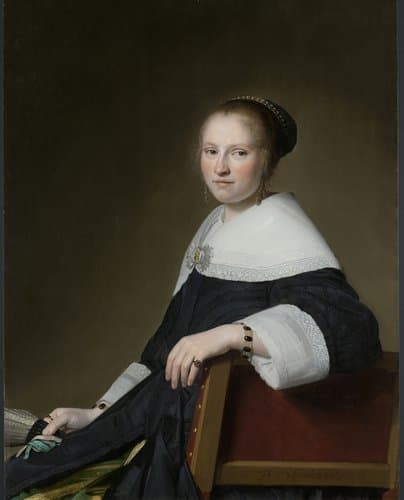 Portrait of Maria van Strijp (1627-1707) by Johannes Verspronck