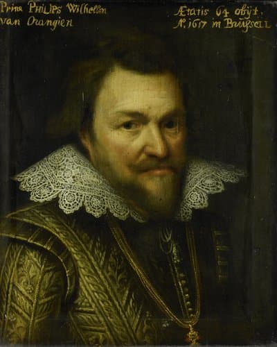 Portret van Philips Willem (1554-1618), prins van Oranje by Michiel Jansz van Mierevelt