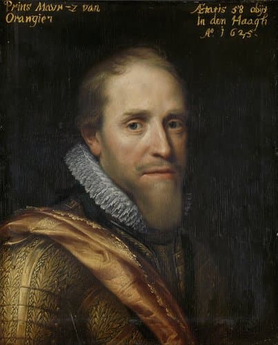 Portret van Maurits (1567-1625), prins van Oranje by Michiel Jansz van Mierevelt