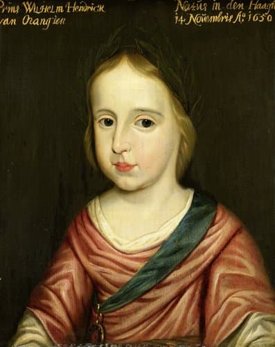 Portret van Willem III (1650-1702), prins van Oranje by Gerard van Honthorst