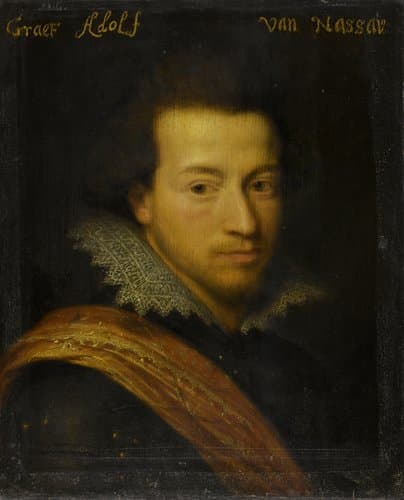 Portret van Adolf (1586-1608), graaf van Nassau-Siegen by Jan Antonisz van Ravesteyn